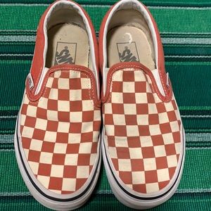 Vans checkerboard slipons